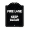Signmission Fire Lane Keep Clear Heavy-Gauge Aluminum Architectural Sign, 24" x 18", BW-1824-23983 A-DES-BW-1824-23983 - alternate 1